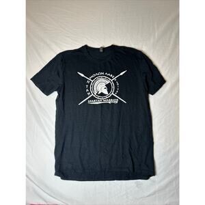 Vintage Black‎ Anvil Men’s  Spartan Warrior T-Shirt Tee L